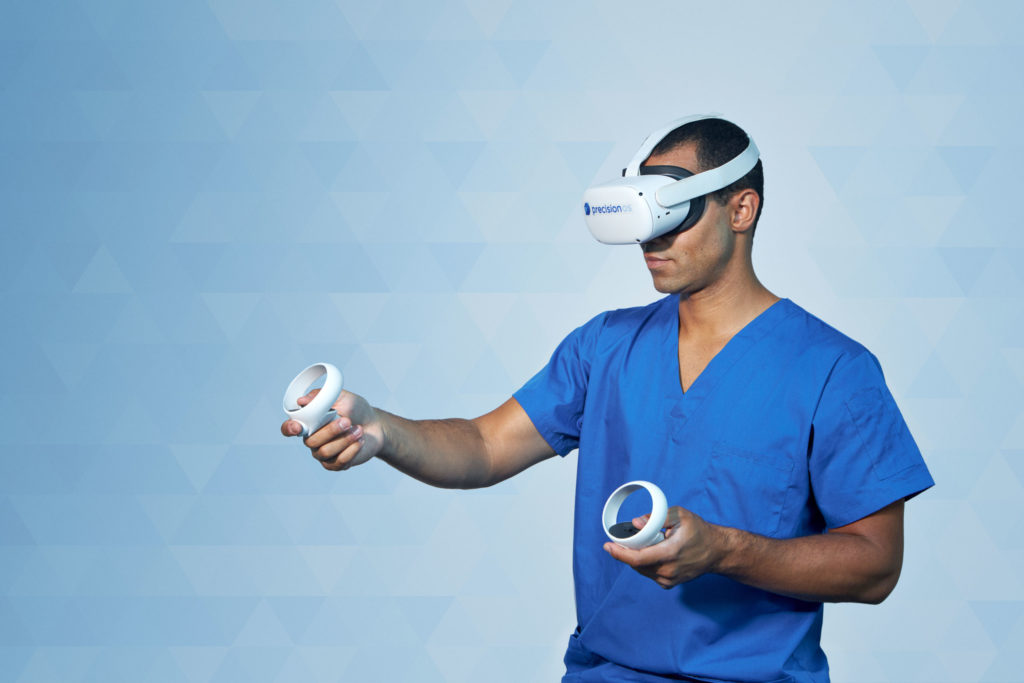 PrecisionOS VR user